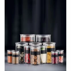 Meilleure affaire ❤️ Bocal Plastique 1 L avec Couvercle (x2) PRESSO Bodum ❤️ -Lock and Lock Shop bocal plastique 1 l avec couvercle x2 presso bodum 5