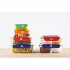 Tout neuf ???? Boîte de Conservation Connectée 640 ml Orange Stor'eat Mastrad ???? -Lock and Lock Shop boite de conservation connectee 640 ml orange stor eat mastrad 3