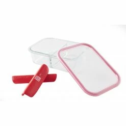 Promo ???? Boîte de Conservation Connectée avec Compartiments 1 L Rouge Stor'eat Mastrad ???? -Lock and Lock Shop boite de conservation connectee avec compartiments 1 l rouge stor eat mastrad 2