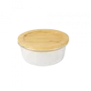 Vente flash ???? Boîte de Conservation en Verre et Bambou Rond 620 ml Pebbly ???? -Lock and Lock Shop boite de conservation en verre et bambou rond 620 ml pebbly
