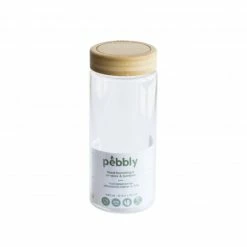 Meilleure affaire ???? Boîte de Conservation en Verre et Bambou Rond 850 ml Pebbly ⌛