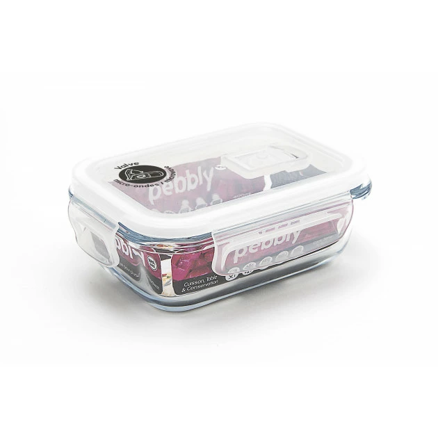 Boîte de Conservation en Verre Rectangle 400 ml Pebbly De gros ⭐ Boîte de Conservation en Verre Rectangle 400 ml Pebbly ❤️ -Lock and Lock Shop boite de conservation en verre rectangle 400 ml pebbly