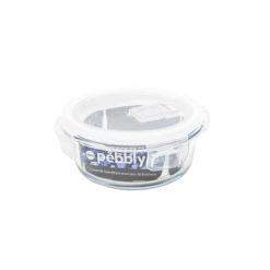 Meilleure affaire 💯 Boîte de Conservation en Verre Rond 400 ml Pebbly 🥰