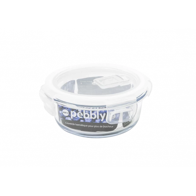 Boîte de Conservation en Verre Rond 400 ml Pebbly Meilleure affaire ???? Boîte de Conservation en Verre Rond 400 ml Pebbly ???? -Lock and Lock Shop boite de conservation en verre rond 400 ml pebbly