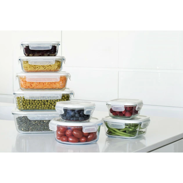 Boîte de Conservation en Verre Rond 950 ml Pebbly Promo ???? Boîte de Conservation en Verre Rond 950 ml Pebbly ❤️ -Lock and Lock Shop boite de conservation en verre rond 950 ml pebbly 3