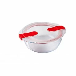 Grosses soldes ⭐ Boîte de Conservation en Verre Ronde 14 cm 0,35 L Cook & Heat Pyrex 😉