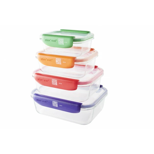 Boîtes de Conservation Connectées Stor'eat (x4) Mastrad Offres ???? Boîtes de Conservation Connectées Stor'eat (x4) Mastrad ???? -Lock and Lock Shop boites de conservation connectees stor eat x4 mastrad