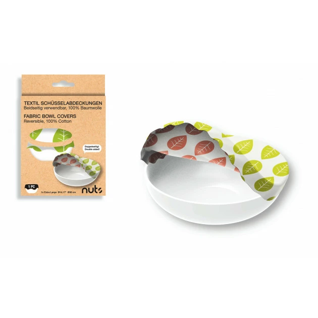 Couvercle réutilisable XL blanc motif feuille 100% coton NUTS Bon marché ❤️ Couvercle réutilisable XL blanc motif feuille 100% coton NUTS ???? -Lock and Lock Shop couvercle reutilisable xl blanc motif feuille 100 coton nuts