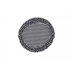 De gros ✨ Couvercle réutilisable XL noir 100% coton NUTS ✔️