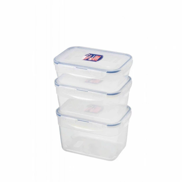 Lot 3 Boîtes de Conservation Rectangulaires Lock and Lock Nouveau ???? Lot 3 Boîtes de Conservation Rectangulaires Lock and Lock ???? -Lock and Lock Shop lot 3 boites de conservation rectangulaires lock and lock