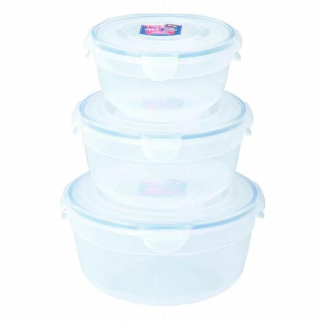 Lot 3 Boîtes de Conservation Rondes Lock and Lock Meilleur prix ???? Lot 3 Boîtes de Conservation Rondes Lock and Lock ⭐ -Lock and Lock Shop lot 3 boites de conservation rondes lock and lock