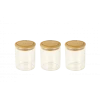 De gros ???? Lot 3 Pots à Épices en Verre et Bambou 190 ml Pebbly ????