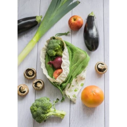 Acheter ???? Sac à Légumes Coton Bio Vert 30 x 40 cm Pebbly ???? -Lock and Lock Shop sac a legumes coton bio vert 30 x 40 cm pebbly 2