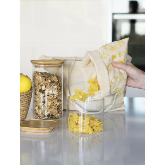 Sac à Vrac Coton Bio Jaune 20 x 25 cm Pebbly De gros ⌛ Sac à Vrac Coton Bio Jaune 20 x 25 cm Pebbly ???? -Lock and Lock Shop sac a vrac coton bio jaune 20 x 25 cm pebbly 1