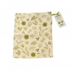 Grosses soldes ⌛ Sac à Vrac Coton Bio Vert 25 x 30 cm Pebbly 🎉