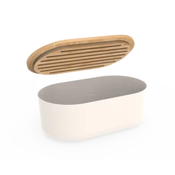 Meilleure vente ???? Set Boîte à Pain Métal et Bambou 4 Pièces Pebbly ???? -Lock and Lock Shop set boite a pain metal et bambou 4 pieces pebbly 1