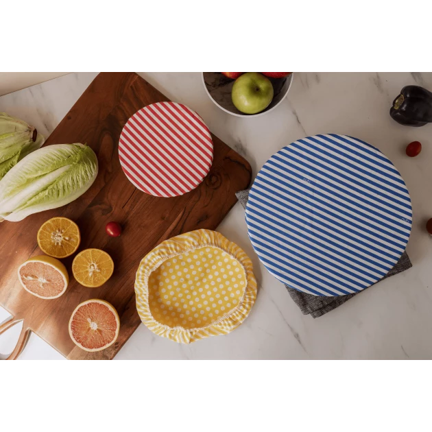 Set de 3 couvercles réutilisables assortis 100% coton multicolore - NUTS Meilleure affaire ???? Set de 3 couvercles réutilisables assortis 100% coton multicolore - NUTS ✨ -Lock and Lock Shop set de 3 couvercles reutilisables assortis 100 coton multicolore nuts 1